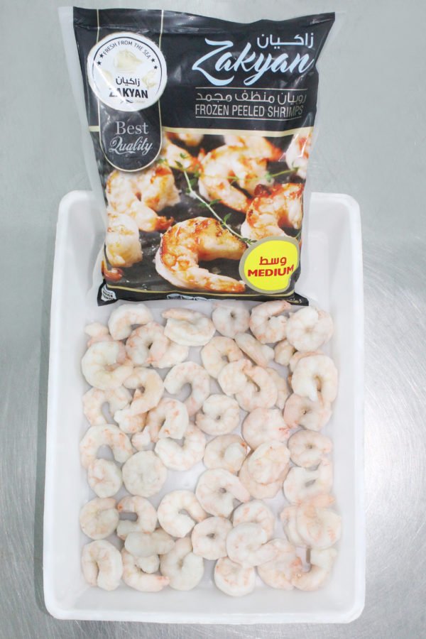 Buy Frozen Peeled Shrimps in Medium Pack Online in Dubai
